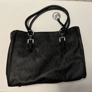 Black leather Michael Kors Tote